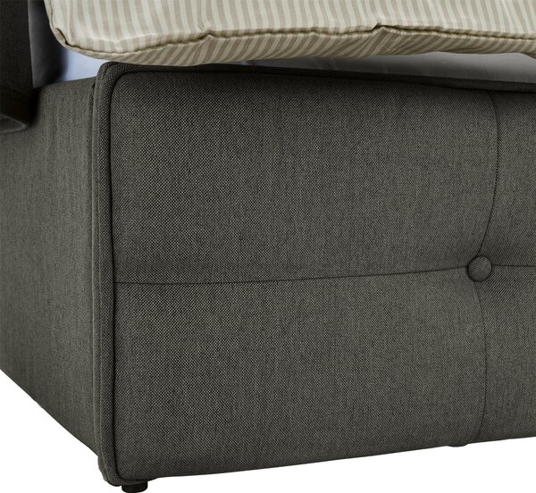 ČALOUNĚNÁ POSTEL, 180/200 cm, tmavě šedá Carryhome - Manželské postele, Online Only