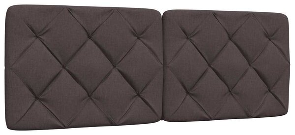 Rám postele bez matrace tmavě hnědá 120 x 200 cm textil 3310590
