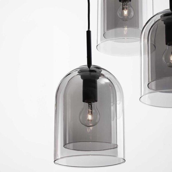 Nova Luce Velor trio E27 skleněné závěsné svítidlo Zlatá