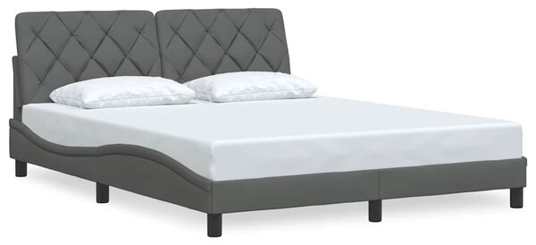 Rám postele bez matrace tmavě šedý 160 x 200 cm textil 3310609