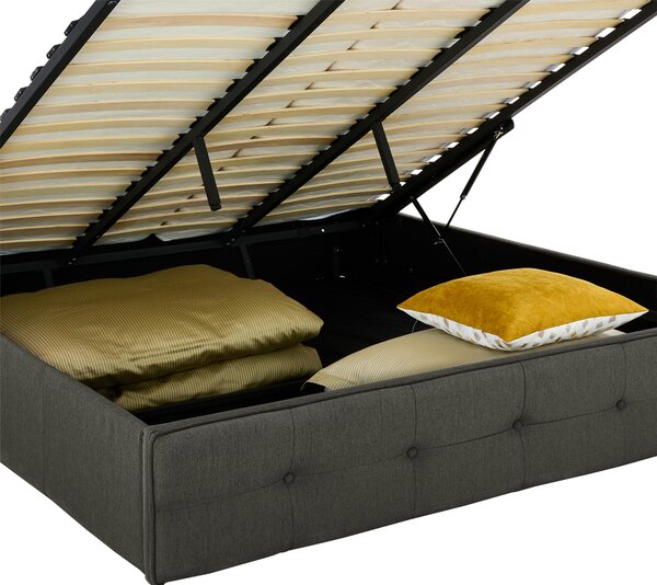 ČALOUNĚNÁ POSTEL, 180/200 cm, tmavě šedá Carryhome - Manželské postele, Online Only
