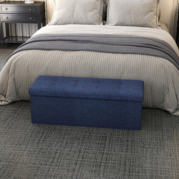 SEDACÍ BOX, textil, kompozitní dřevo, 110/38/38 cm - Taburety, Online Only