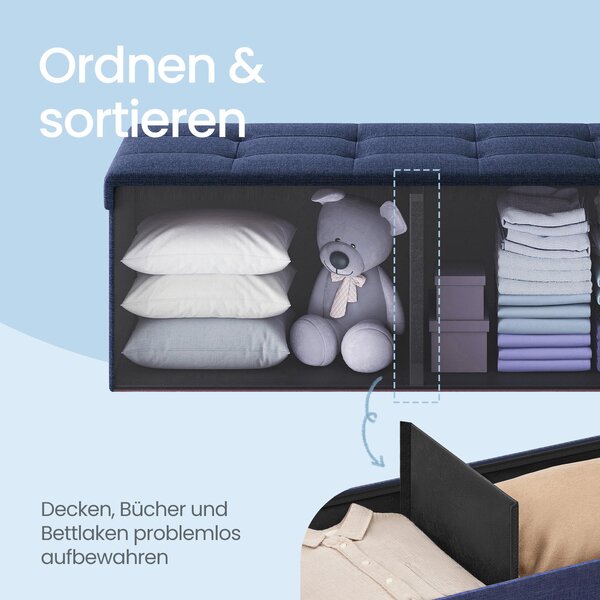 SEDACÍ BOX, textil, kompozitní dřevo, 110/38/38 cm - Taburety, Online Only