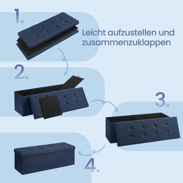 SEDACÍ BOX, textil, kompozitní dřevo, 110/38/38 cm - Taburety, Online Only