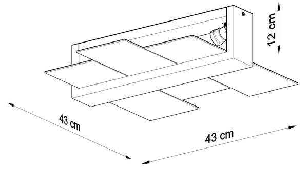 Sollux Lighting Stropní svítidlo FENIKS 2 wenge