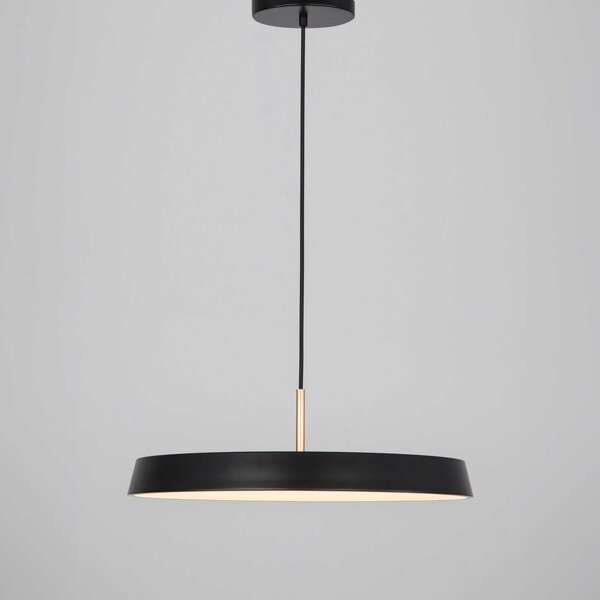 Nova Luce Vetro LED závěsné svítidlo Černá