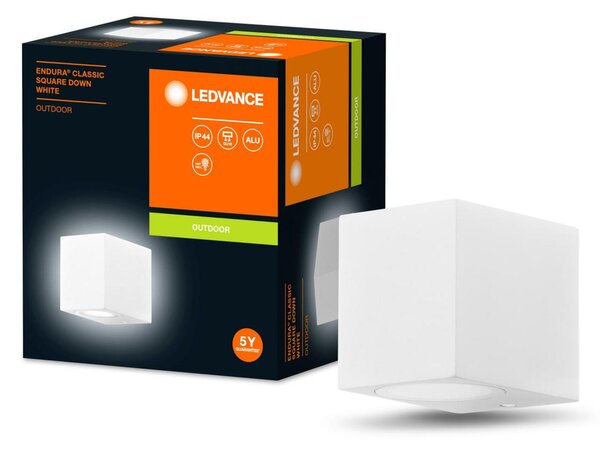 LEDVANCE venkovní nástěnné svítidlo ENDURA Classic Square Down bílá 4058075763661