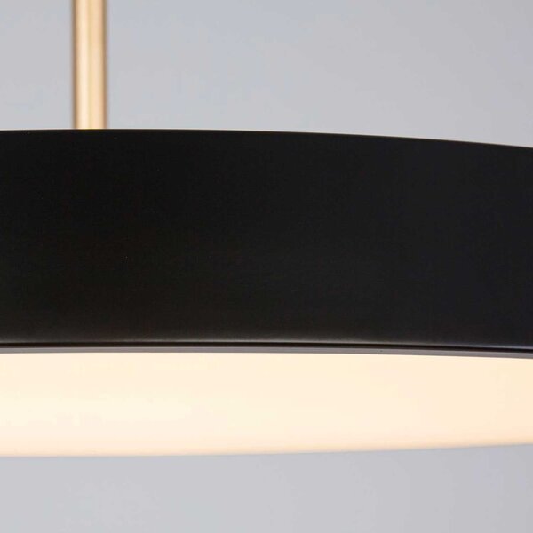Nova Luce Vetro LED závěsné svítidlo Černá