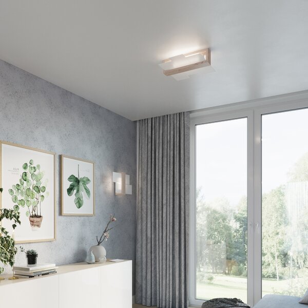 Sollux Lighting Stropní svítidlo FENIKS 2 přírodní dřevo