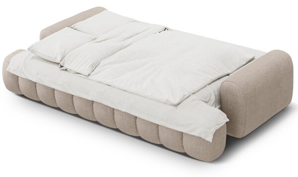 -25 % Dny MOMENTI– Cosmopolitan Design Pískově hnědá rozkládací pohovka Linz 250 cm