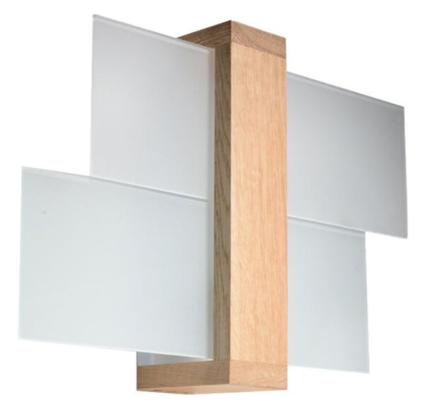Sollux Lighting Nástěnné svítidlo FENIKS 1 přírodní dřevo