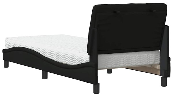Postel s matrací černá 80 x 200 cm textil 3310701