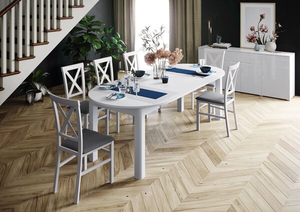 Szynaka Rozkládací jídelní stůl Indus 105/240 cm bílý