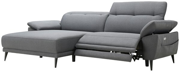 ROHOVÁ SEDAČKA, textil, světle šedá MID.YOU - Sedací soupravy, Online Only