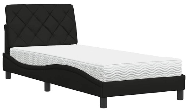 Postel s matrací černá 80 x 200 cm textil 3310701