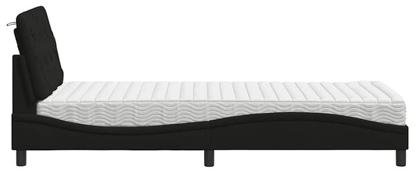 Postel s matrací černá 80 x 200 cm textil 3310701