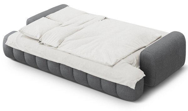 Cosmopolitan Design Šedá rozkládací pohovka Linz 250 cm