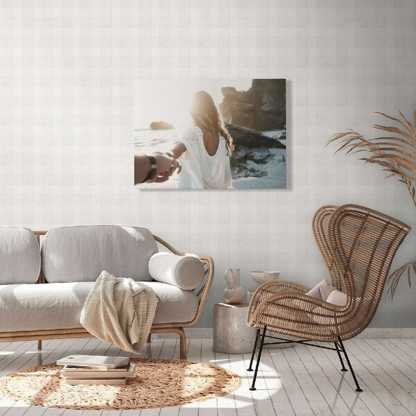 A.S. Création | Vliesová tapeta na zeď Natural Living 38664-4 | 0,53 x 10,05 m | bílá, šedá