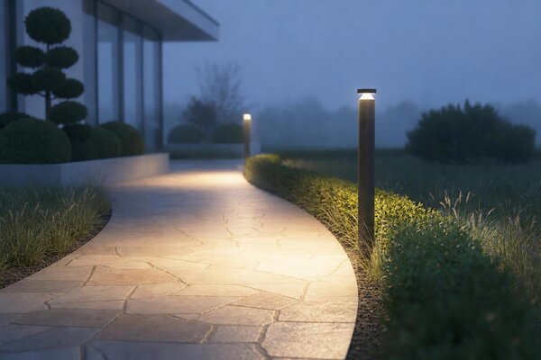 Deko-Light venkovní stojací svítidlo Faro 100, 12 W, 3000 K, tmavěšedá 730521