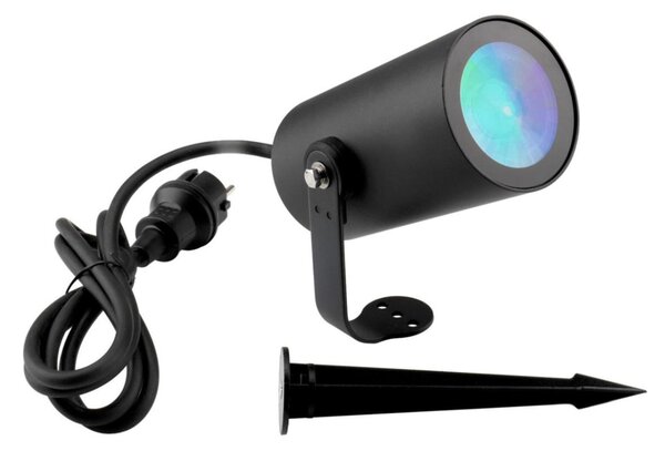 Deko-Light bodové venkovní svítidlo se zápichem RF-smart, Wide-Spot, 12W, RGB+2700-6500 K, černá 843540