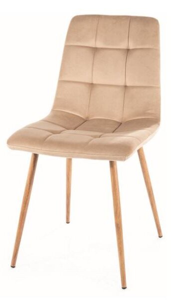 Jídelní židle MALO 2 béžová/dub