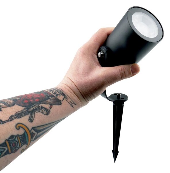 Deko-Light bodové venkovní svítidlo se zápichem RF-smart, Wide-Spot, 12W, RGB+2700-6500 K, černá 843540