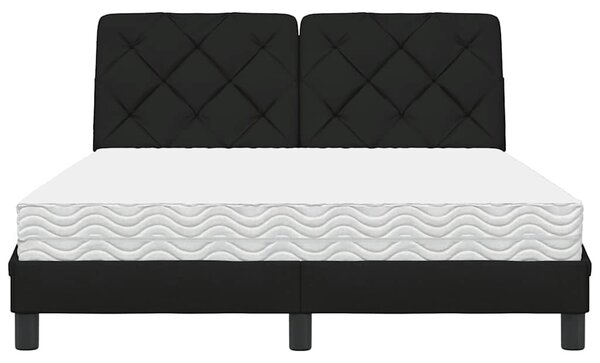 Postel s matrací černá 120 x 200 cm textil 3310729