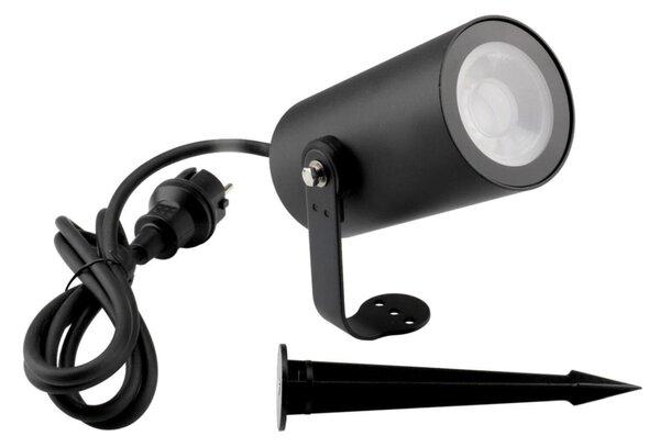 Deko-Light bodové venkovní svítidlo se zápichem RF-smart, Wide-Spot, 12W, RGB+2700-6500 K, černá 843540