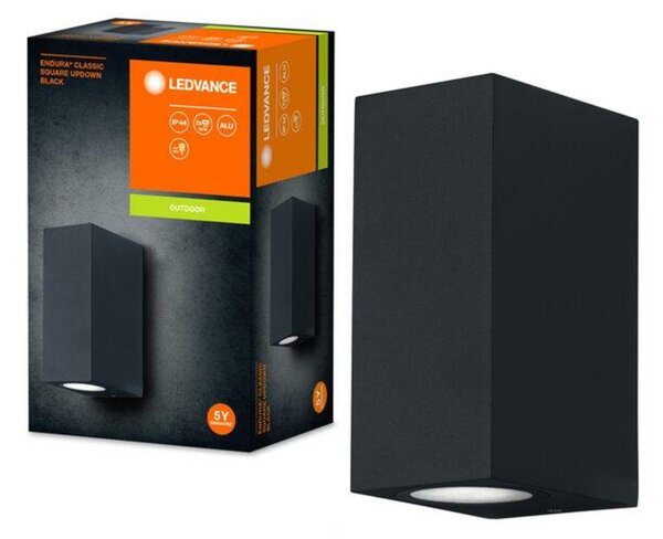 LEDVANCE venkovní nástěnné svítidlo ENDURA Classic Square UpDown černá 4058075763647