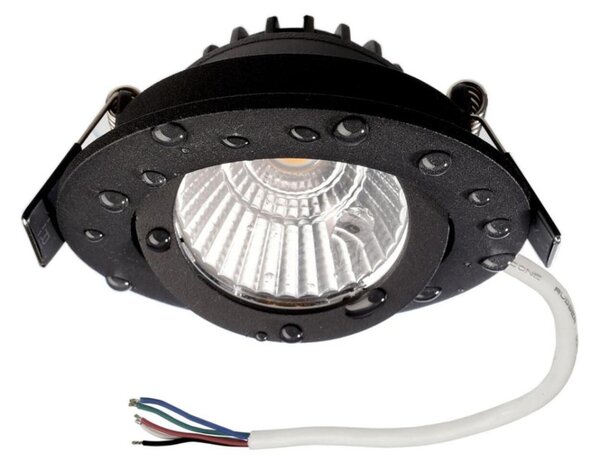 Deko-Light vestavné bodové svítidlo Dione IP44, 7W, RGB+3000 K, černá 565452
