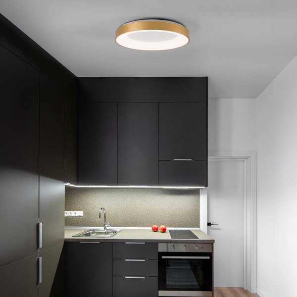 Nova Luce Rando Thin LED přisazené svítidlo stmívatelné ⌀380mmStříbrná