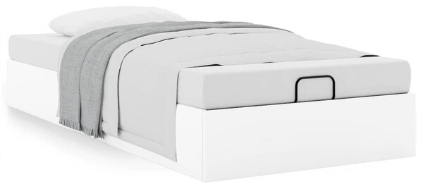 Osmanský rám postele bez matrace bílý 80x200 cm umělá kůže 3310770