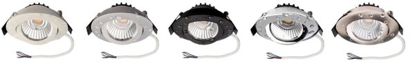 Deko-Light vestavné bodové svítidlo Dione IP44, 7W, RGB+3000 K, černá 565452