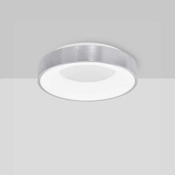 Nova Luce Rando Thin LED přisazené svítidlo stmívatelné ⌀380mmStříbrná