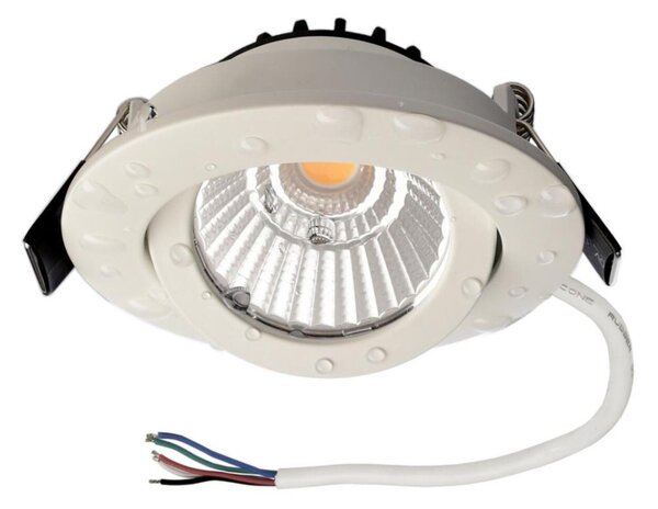 Deko-Light vestavné bodové svítidlo Dione IP44, 7W, RGB+3000 K, bílá 565450