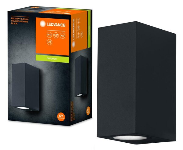 LEDVANCE venkovní nástěnné svítidlo ENDURA Classic Square UpDown černá 4058075763647