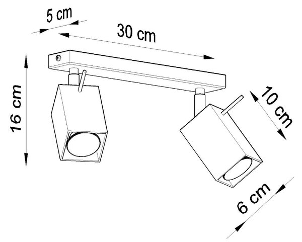 Sollux Lighting Stropní svítidlo MERIDA 2 bílé