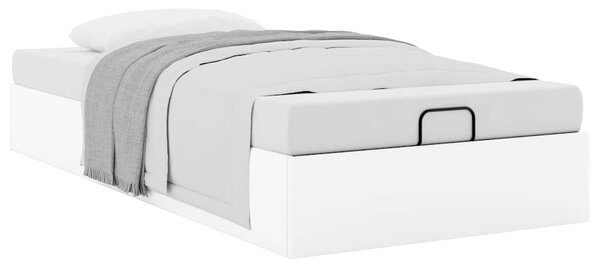 Osmanský rám postele bez matrace bílý 80x200 cm umělá kůže 3310770