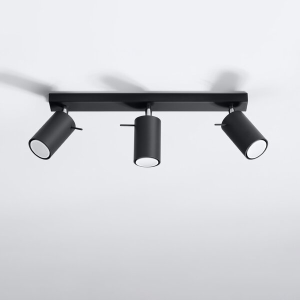 Sollux Lighting Stropní svítidlo RING 3 černé