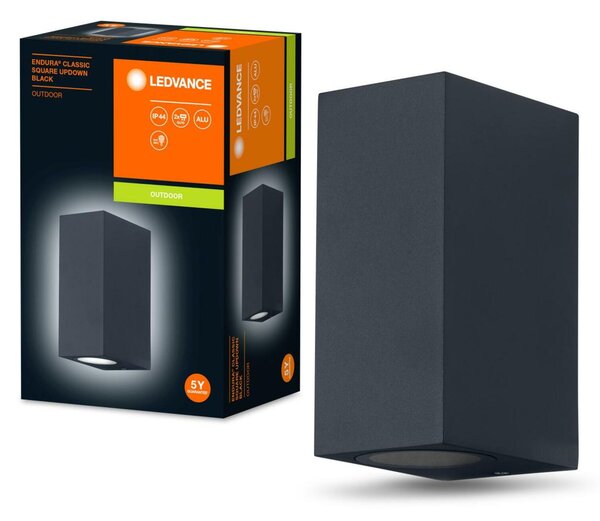 LEDVANCE venkovní nástěnné svítidlo ENDURA Classic Square UpDown černá 4058075763647