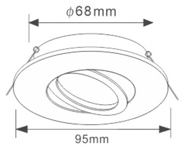 Deko-Light vestavné bodové svítidlo Samsola Max, kulaté, měď 110050