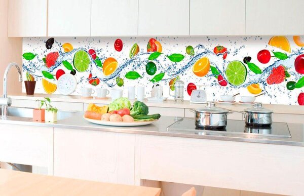 Samolepící tapety za kuchyňskou linku, rozměr 350 cm x 60 cm, ovoce, DIMEX KI-350-001