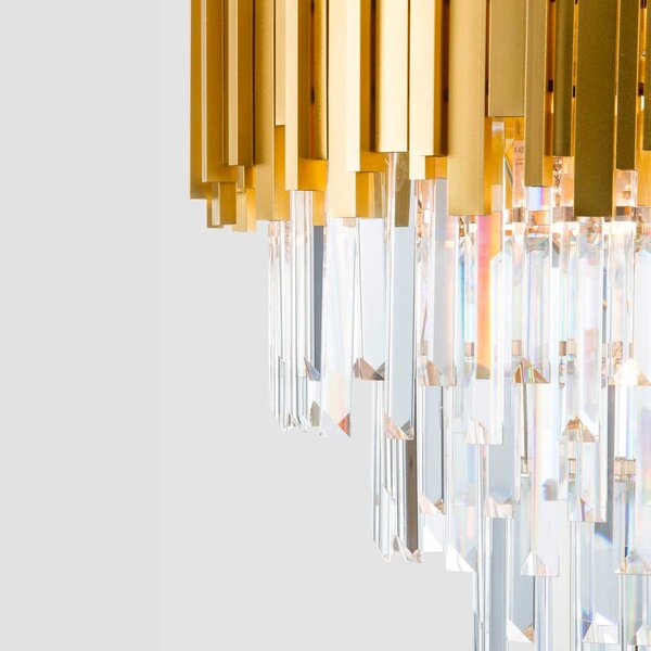 Nova Luce Grane E14 závěsné svítidlo skleněný lustr Ø730 mm
