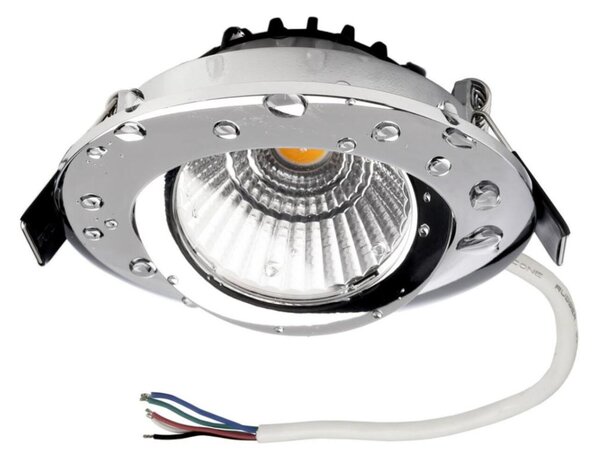 Deko-Light vestavné bodové svítidlo Dione IP44, 7W, RGB+3000 K, chrom 565453