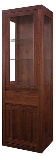 KW406 dřevěná skříň knihovna z buku Drewmax (Kvalitní nábytek z bukového masivu)