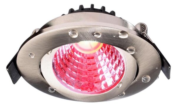 Deko-Light vestavné bodové svítidlo Dione IP44, 7W, RGB+3000 K, nikl 565454