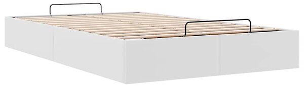 Osmanský rám postele bez matrace bílý 120x190 cm umělá kůže 3310790