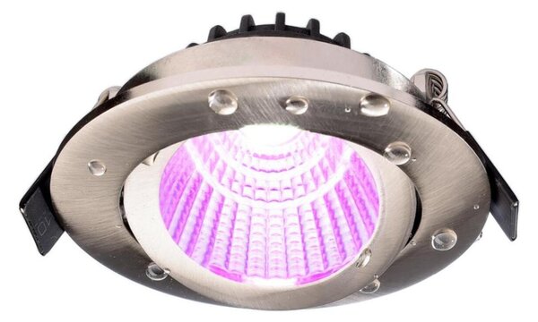 Deko-Light vestavné bodové svítidlo Dione IP44, 7W, RGB+3000 K, nikl 565454