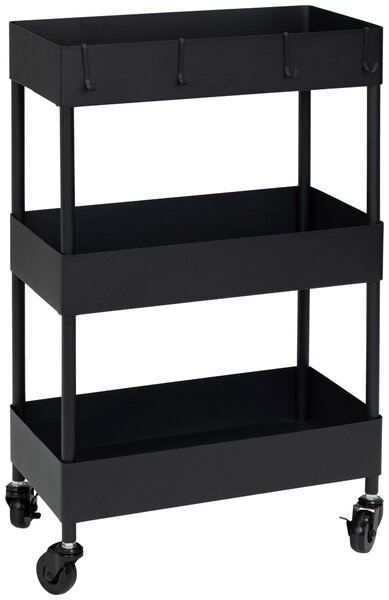 SERVÍROVACÍ VOZÍK, černá, 40/64/22 cm PBJ - Barové vozíky, Online Only