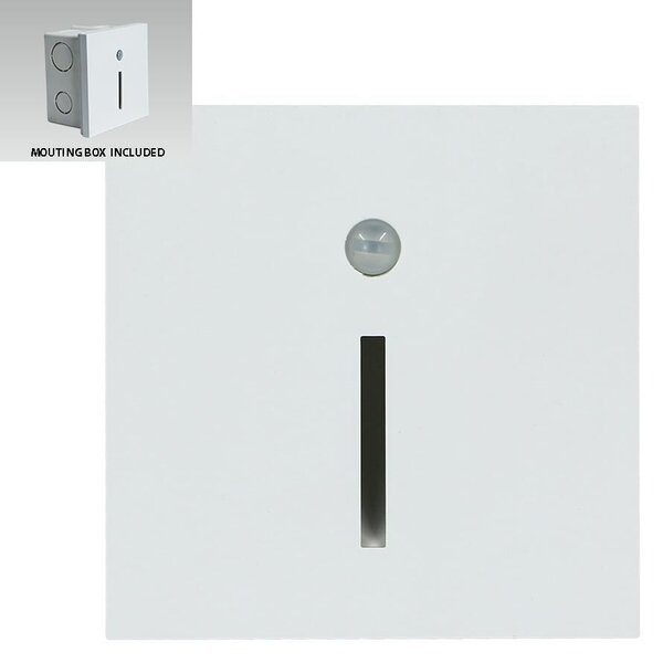 STEP LIGHT LINE S schodišťové svítidlo se senzorem LED 1W 20lm 4000K 8,7cm IP20, bílé